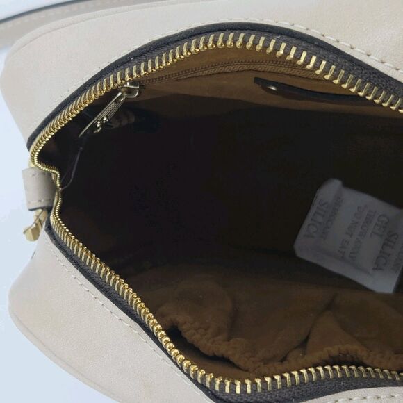 Patricia Nash Josie Small Crossbody Leather Bag Purse Greek Mirror Embroidery - Picture 8 of 10